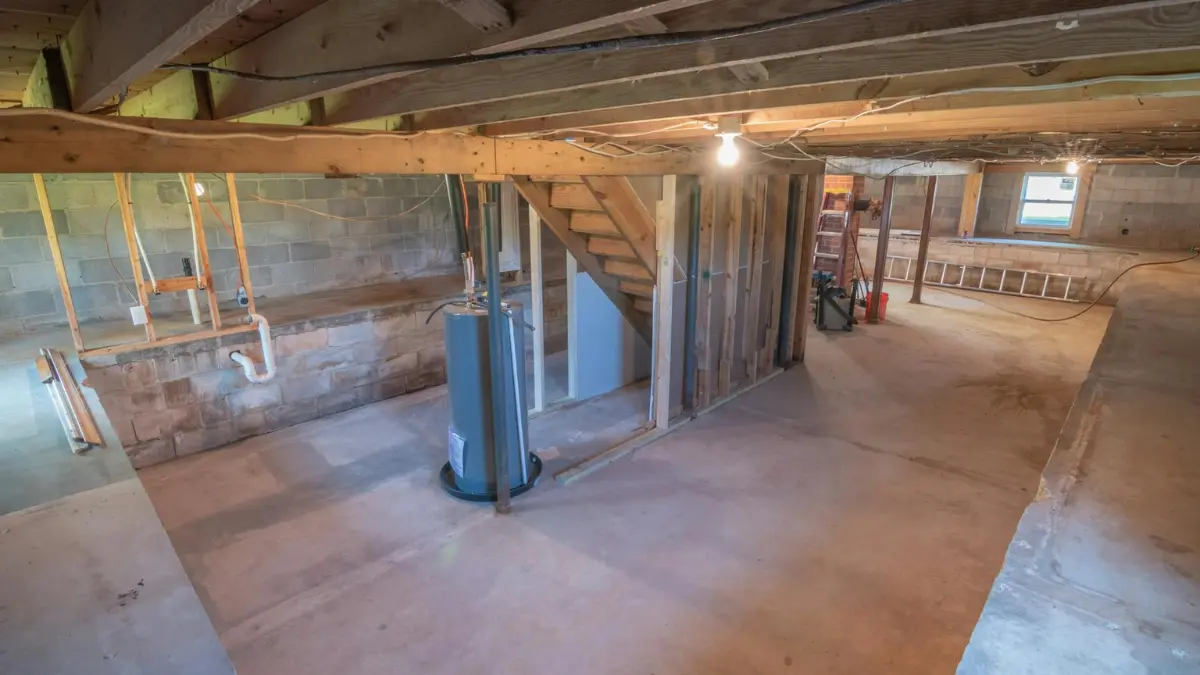 basement mold prevention inside a clean dry unfinished basement