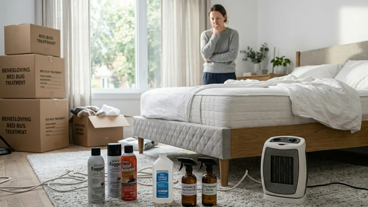 Common mistakes people make when treating Bed Bugs including bug bombs and alcohol sprays