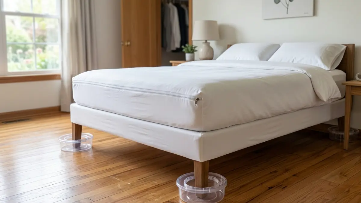 Bed Bugs Spread can be slowed using mattress encasements and interceptor traps