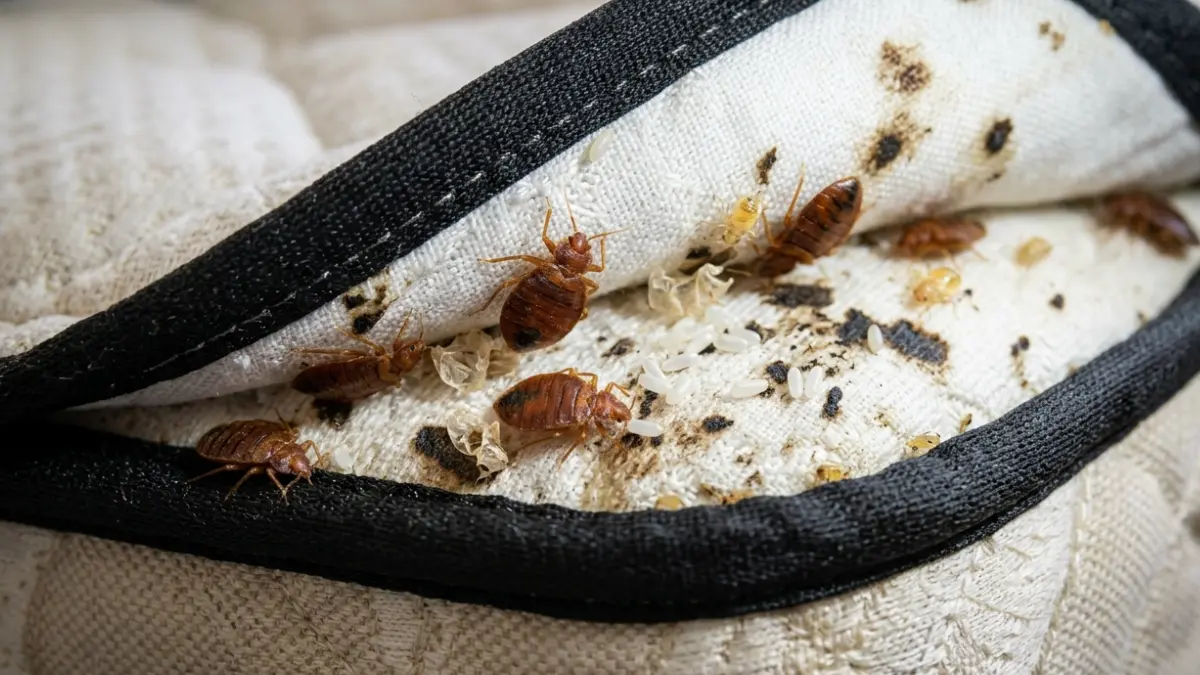 How to Check for Bed Bugs by identifying adult bed bugs, eggs, shed skins, and fecal spots