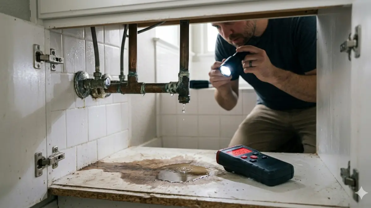 Prevent Mold by finding and repairing hidden plumbing leaks that create ongoing moisture
