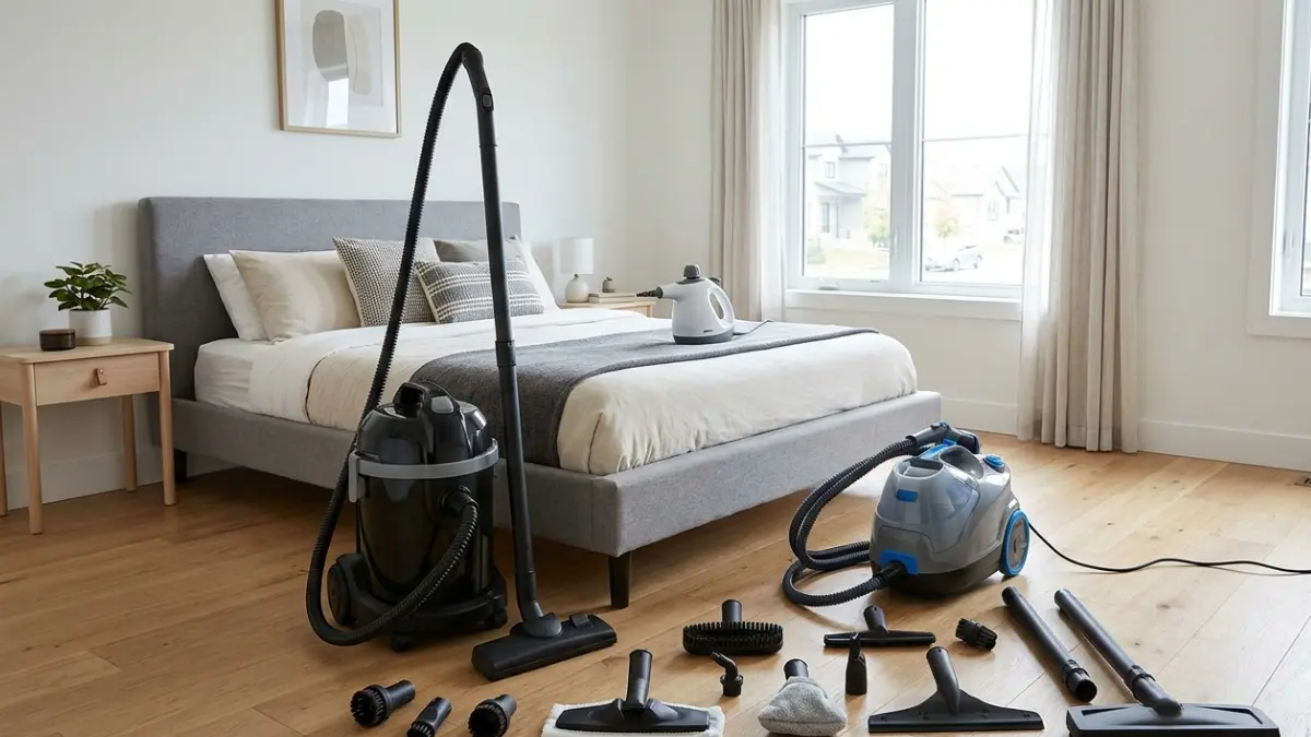Best Bed Bug Steamer comparison featuring handheld and canister steam cleaners for home use
