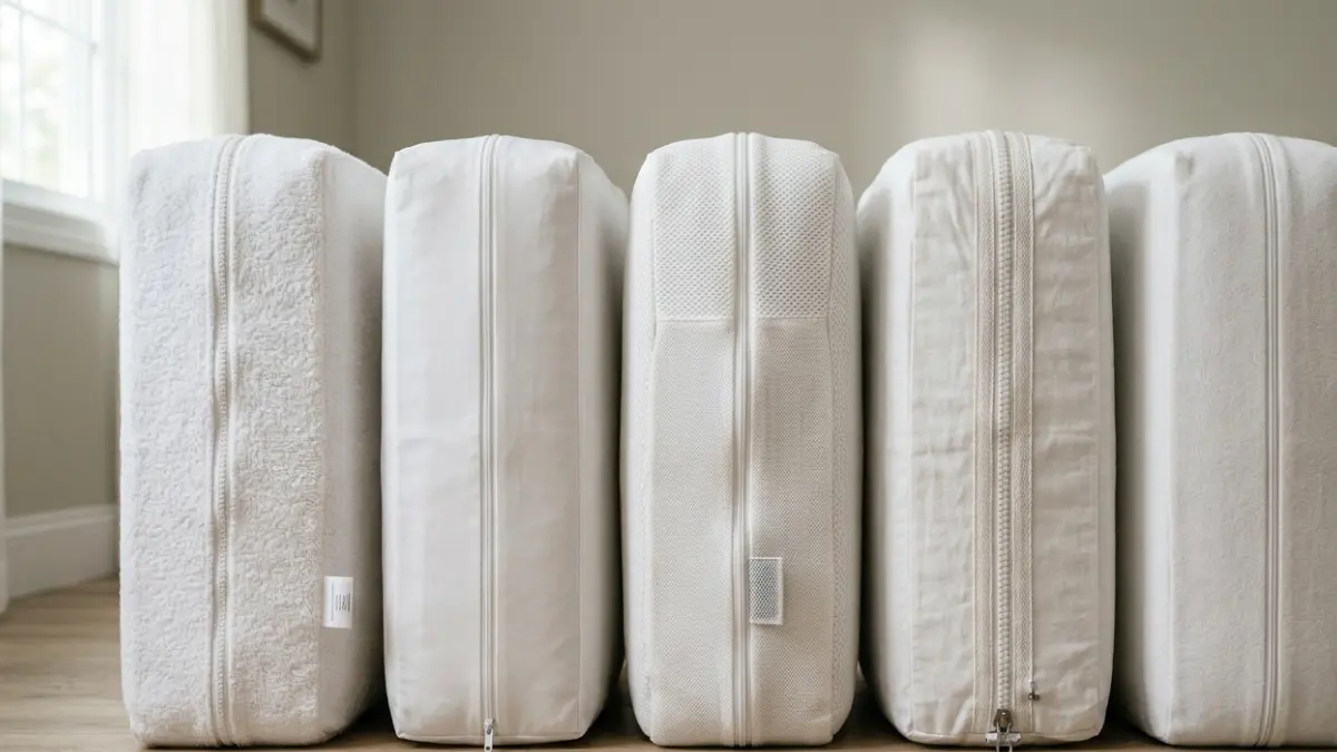 Different Mattress Encasement designs compared for waterproof protection and zipper quality