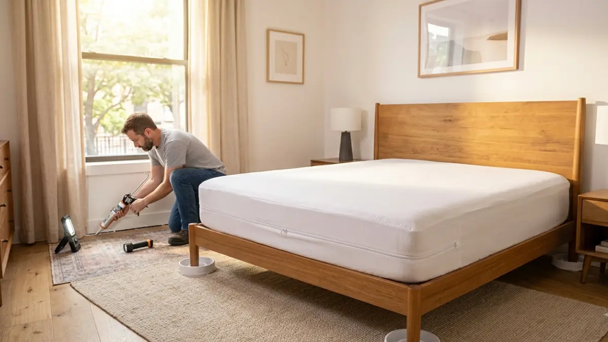Does Heat Kill Bed Bugs – mattress encasement, interceptor traps, and crack sealing after heat treatment to prevent reinfestation