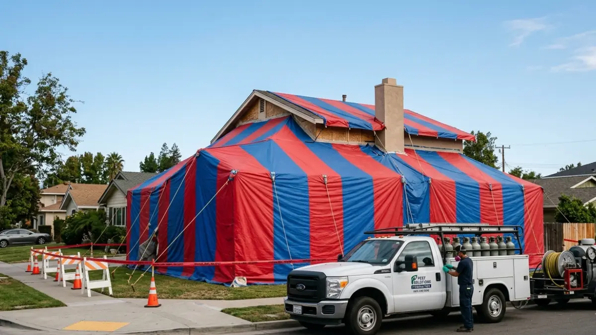 Subterranean termite comparison explaining why whole-house fumigation is used only for drywood termite infestations