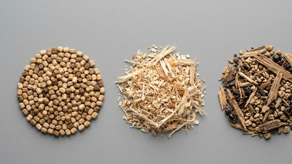 Termite Frass compared with sawdust and carpenter ant debris to help identify the correct household material