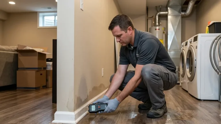 Water Damage Categories shown during a professional residential water damage inspection