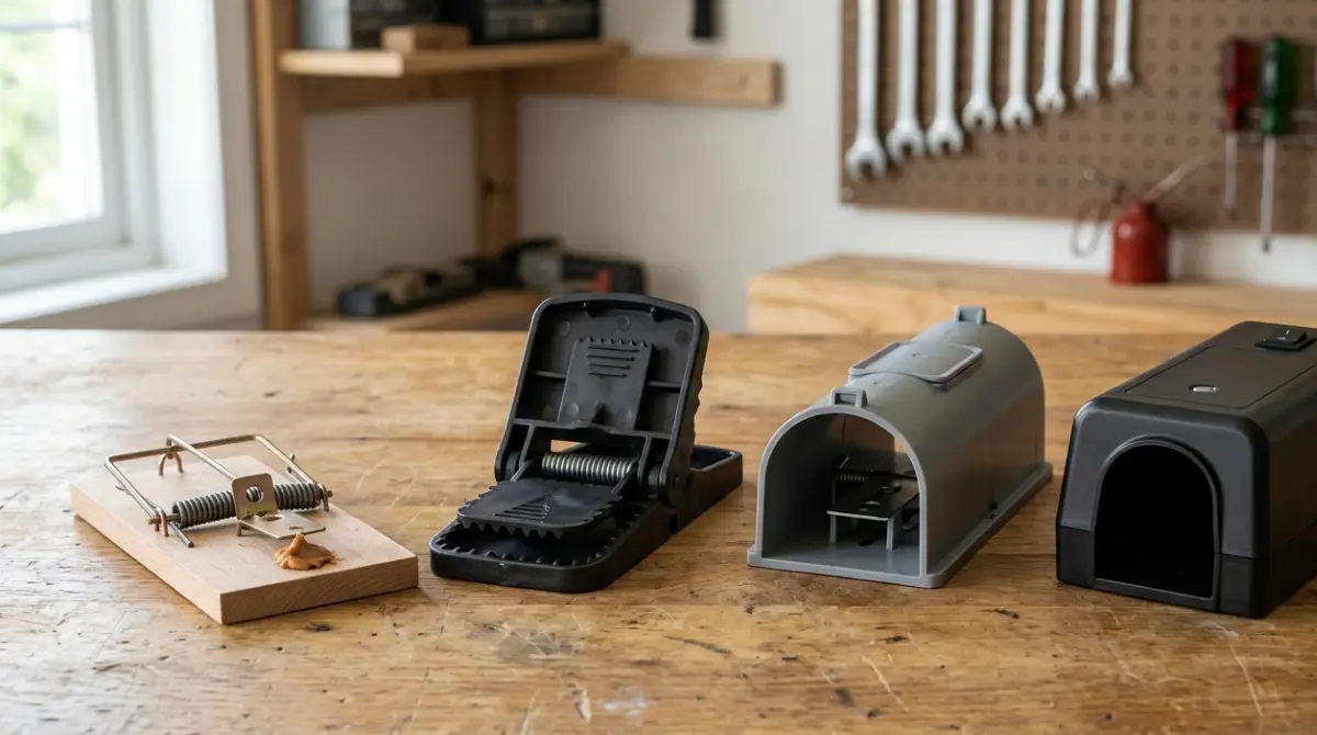 Best rat trap types including snap covered and electronic traps for Rodent control
