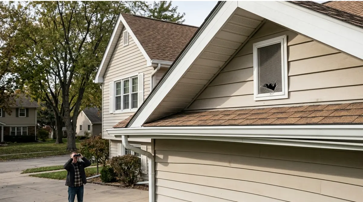 Mice Get In Through Roofline Soffit and Gable Entry Points