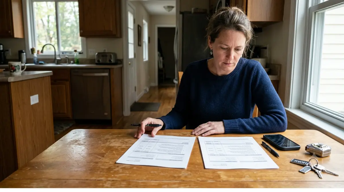 Rodent Exterminator cost comparison with homeowner reviewing two rodent control quotes