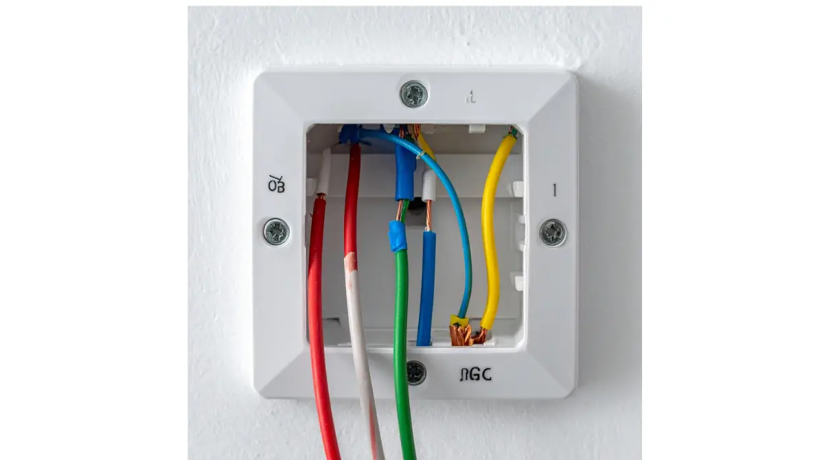 Smart Thermostat wiring showing O/B, auxiliary heat, and C terminals for a heat pump
